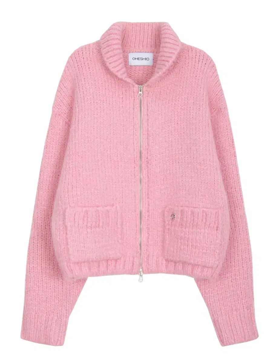 오헤시오 zip-up cardigan (Pink)